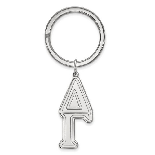 Delta Gamma Sorority Key Chain in Sterling Silver 11.64 gr