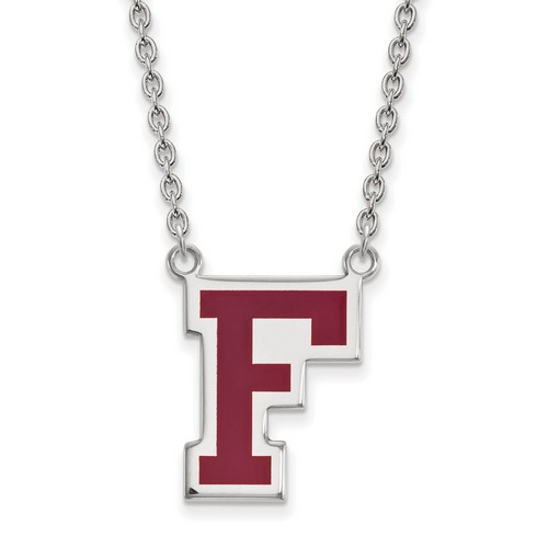Fordham University Rams Large Pendant Necklace in Sterling Silver 5.47 gr
