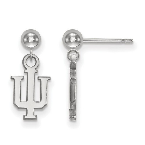 Indiana University Hoosiers Dangle Ball Earrings in Sterling Silver 1.07 gr