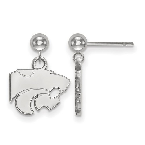 Kansas State University Wildcats Dangle Ball Earrings in Sterling Silver 1.89 gr