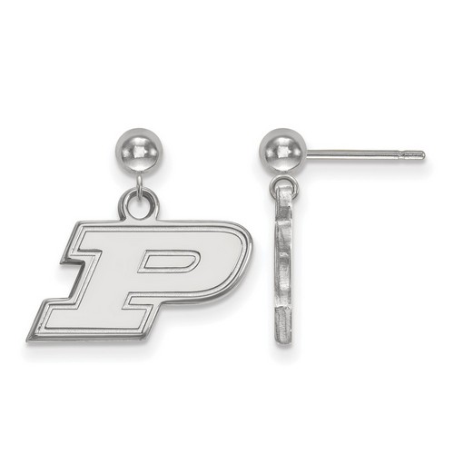 Purdue University Boilermakers Dangle Ball Earrings in Sterling Silver 2.21 gr