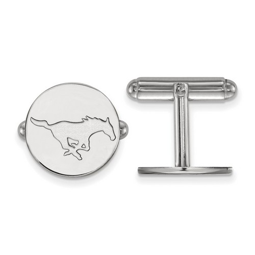 Southern Methodist University SMU Mustangs Cuff Link in Sterling Silver 7.05 gr