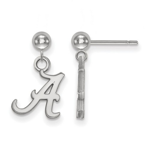 University of Alabama Crimson Tide Sterling Silver Dangle Ball Earrings 0.88 gr