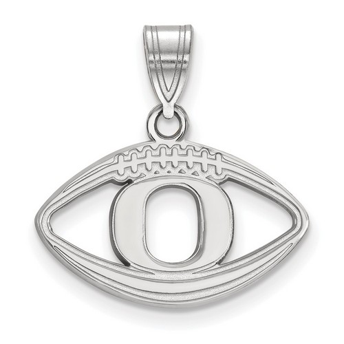 University of Oregon Ducks Sterling Silver Football Pendant 1.49 gr