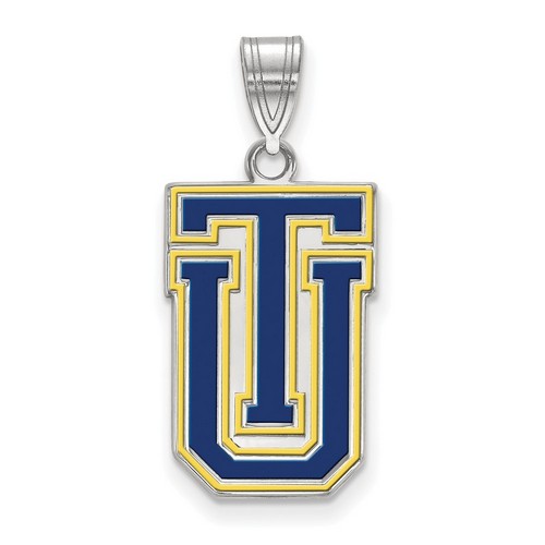 University of Tulsa Golden Hurricane Large Pendant in Sterling Silver 2.41 gr