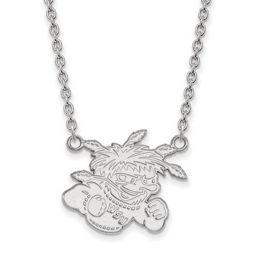 Wichita State University Shockers Large Sterling Silver Pendant Necklace 6.00 gr