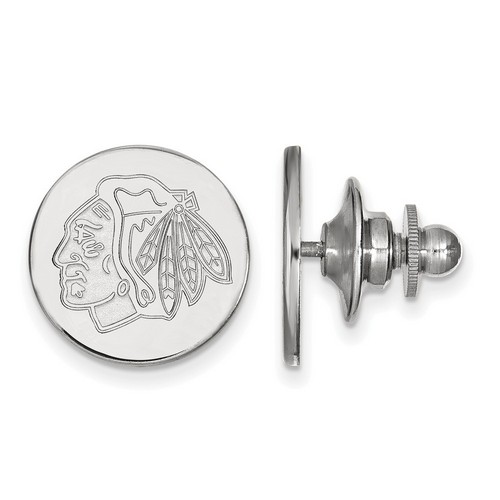 Chicago Blackhawks Lapel Pin in Sterling Silver 2.28 gr