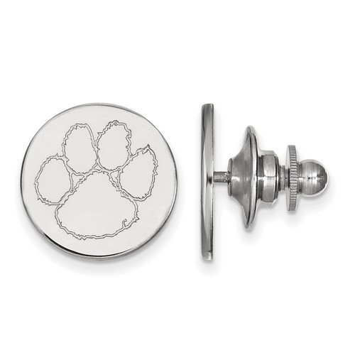 Clemson University Tigers Lapel Pin in Sterling Silver 2.76 gr
