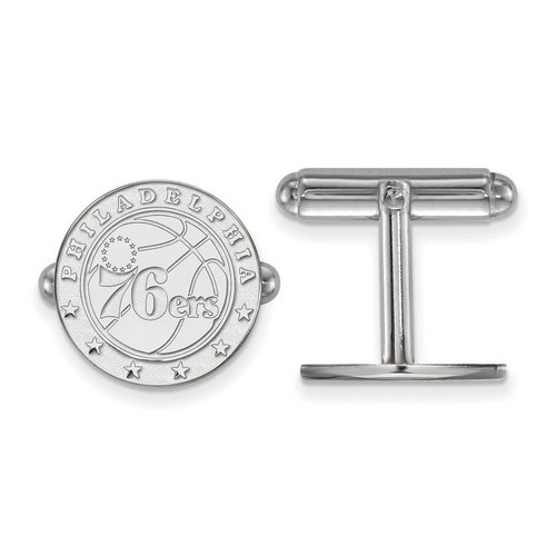 Philadelphia 76ers Cuff Link in Sterling Silver 5.63 gr