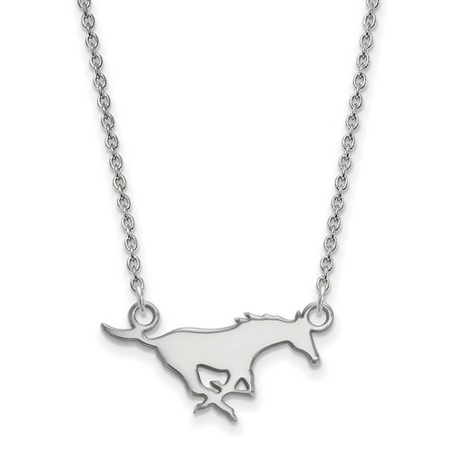 Southern Methodist University SMU Mustangs Sterling Silver Pendant Necklace