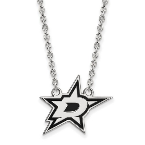 Dallas Stars Large Pendant Necklace in Sterling Silver 5.18 gr