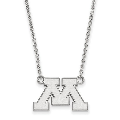 University of Minnesota Golden Gophers Sterling Silver Pendant Necklace 5.03 gr