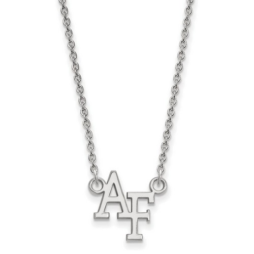 United States Air Force Academy Falcons Small Silver Pendant Necklace 2.43 gr