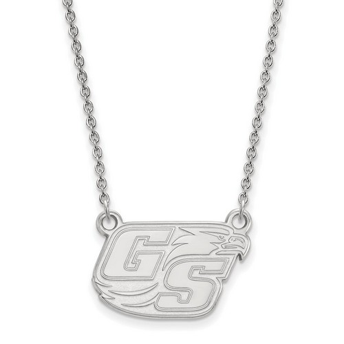 Georgia Southern University Eagles Small Sterling Silver Pendant Necklace 4.17gr
