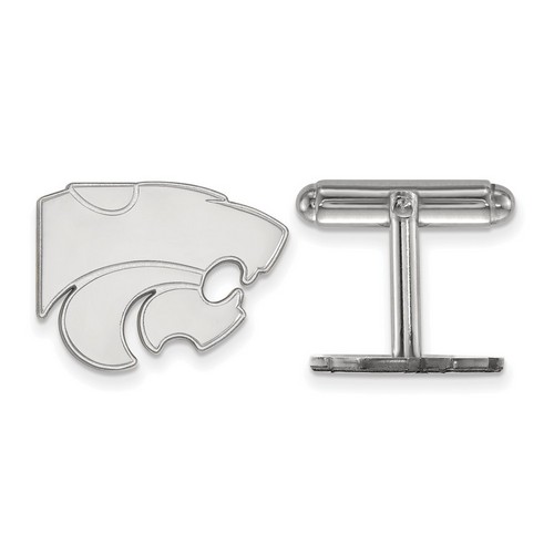 Kansas State University Wildcats Cuff Link in Sterling Silver 7.97 gr