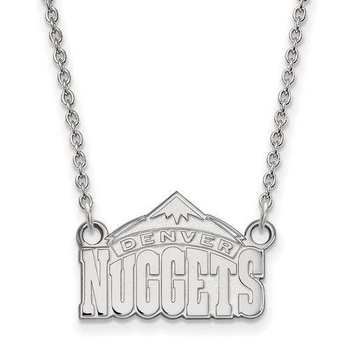 Denver Nuggets Small Pendant Necklace in Sterling Silver 3.90 gr