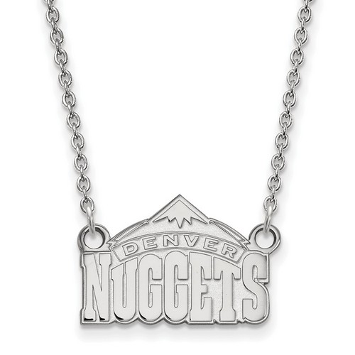 Denver Nuggets Small Pendant Necklace in Sterling Silver 3.90 gr