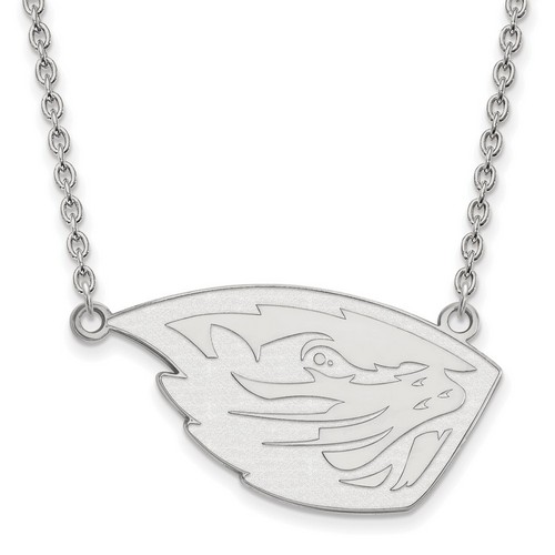 Oregon State University Beavers Large Sterling Silver Pendant Necklace 7.16 gr
