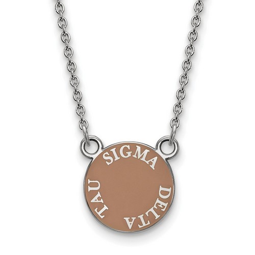 Sigma Delta Tau Sorority XS Sterling Silver Pendant Necklace 3.07 gr