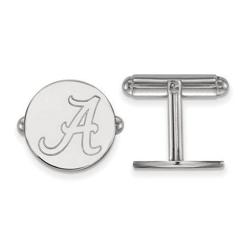 University of Alabama Crimson Tide Cuff Link in Sterling Silver 6.52 gr