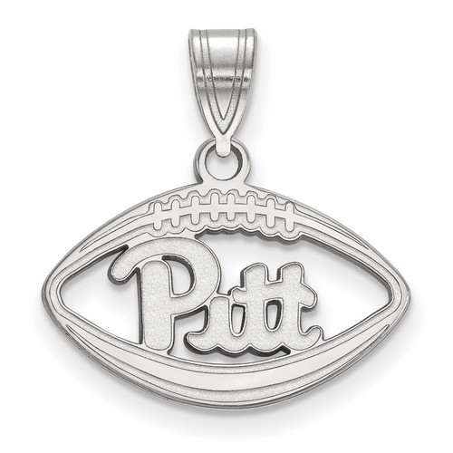 University of Pittsburgh Pitt Panthers Sterling Silver Football Pendant 1.60 gr