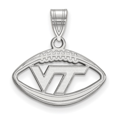 Virginia Tech Hokies Sterling Silver Football Pendant 1.51 gr