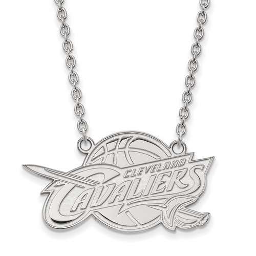 Cleveland Cavaliers Large Pendant Necklace in Sterling Silver 7.88 gr