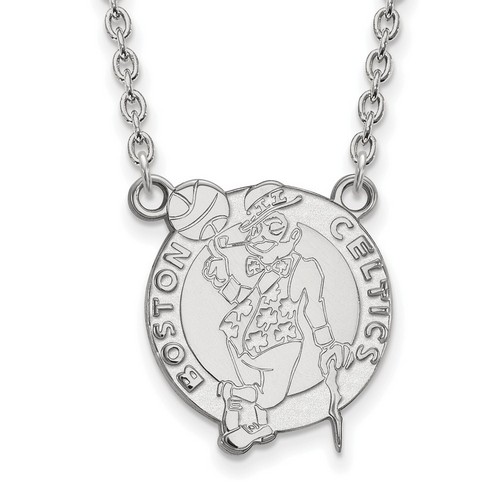 Boston Celtics Large Pendant Necklace in Sterling Silver 5.92 gr