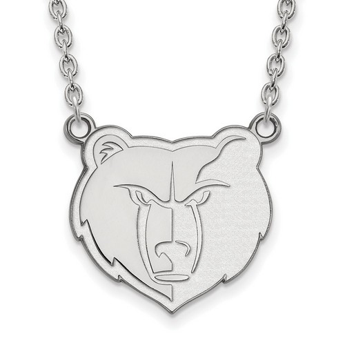 Memphis Grizzlies Large Pendant Necklace in Sterling Silver 6.15 gr