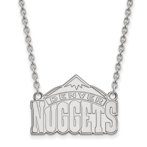 Denver Nuggets Large Pendant Necklace in Sterling Silver 7.43 gr