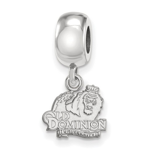 Old Dominion University Monarchs XS Dangle Bead Charm in Sterling Silver 2.96 gr