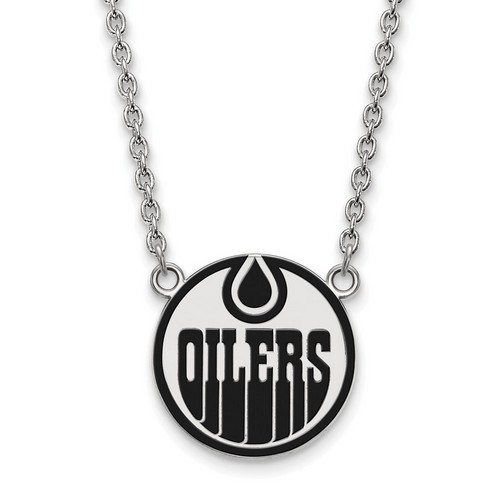 Edmonton Oilers Large Pendant Necklace in Sterling Silver 6.52 gr