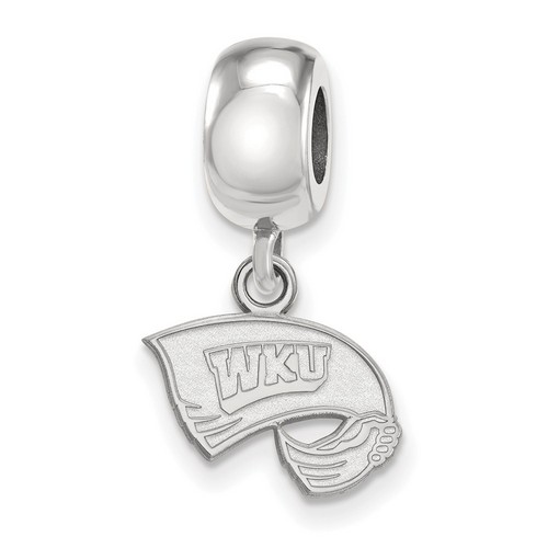 Western Kentucky University Hilltoppers XS Sterling Silver Dangle Bead Charm