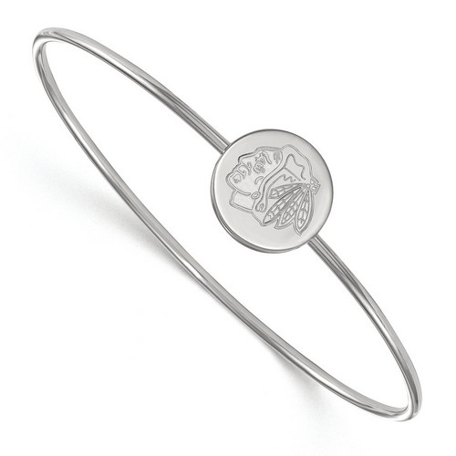 Chicago Blackhawks Slip-On Bangle in Sterling Silver 6.95 gr