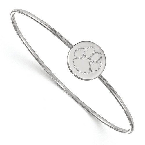 Clemson University Tigers Slip-On Bangle in Sterling Silver 7.12 gr