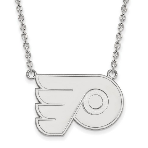 Philadelphia Flyers Large Pendant Necklace in Sterling Silver 8.25 gr