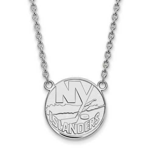 New York Islanders Large Pendant Necklace in Sterling Silver 6.54 gr