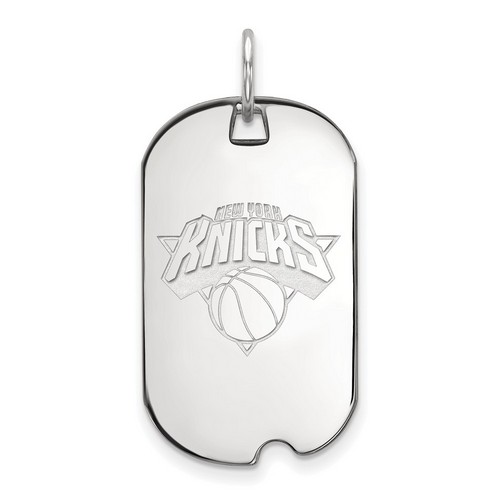 New York Knicks Small Dog Tag in Sterling Silver 4.35 gr