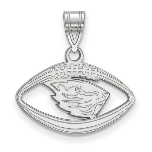 Oregon State University Beavers Sterling Silver Football Pendant 1.63 gr