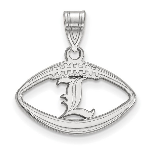 University of Louisville Cardinals Sterling Silver Football Pendant 1.38 gr