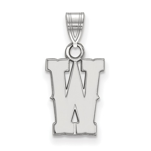University of Wyoming Cowboys Small Pendant in Sterling Silver 1.15 gr