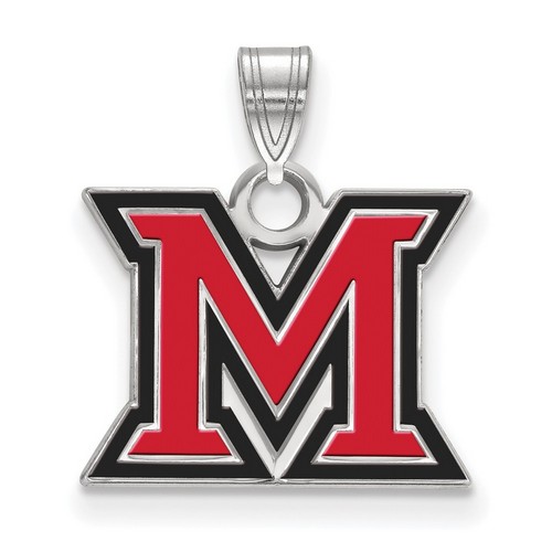 Miami University RedHawks Small Pendant in Sterling Silver 1.81 gr