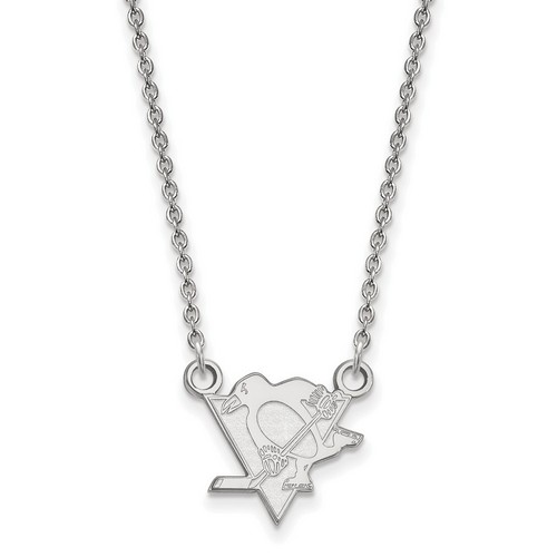 Pittsburgh Penguins Small Pendant Necklace in Sterling Silver 2.46 gr