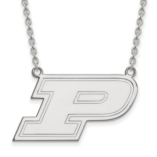 Purdue University Boilermakers Large Pendant Necklace in Sterling Silver 8.86 gr