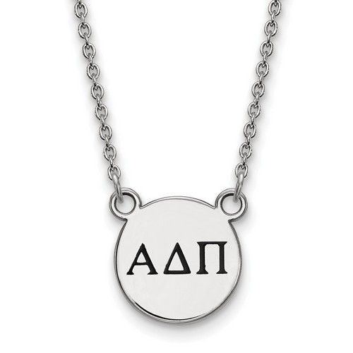 Alpha Delta Pi Sorority XS Pendant Necklace in Sterling Silver 3.40 gr