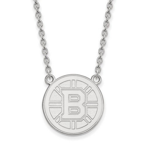 Boston Bruins Large Pendant Necklace in Sterling Silver 6.35 gr