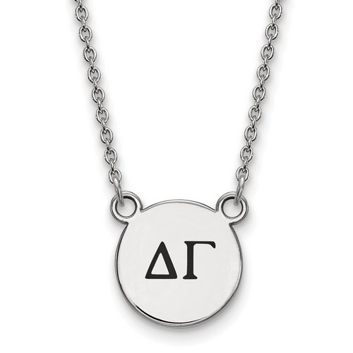 Delta Gamma Sorority XS Pendant Necklace in Sterling Silver 3.47 gr