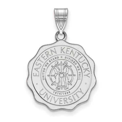 Eastern Kentucky University Colonels Large Crest in Sterling Silver 2.93 gr