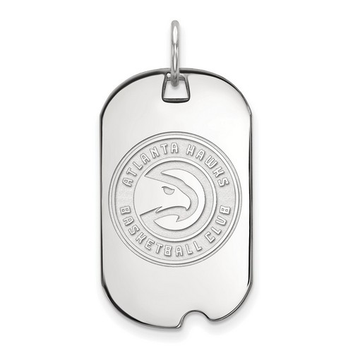 Atlanta Hawks Small Dog Tag in Sterling Silver 4.17 gr