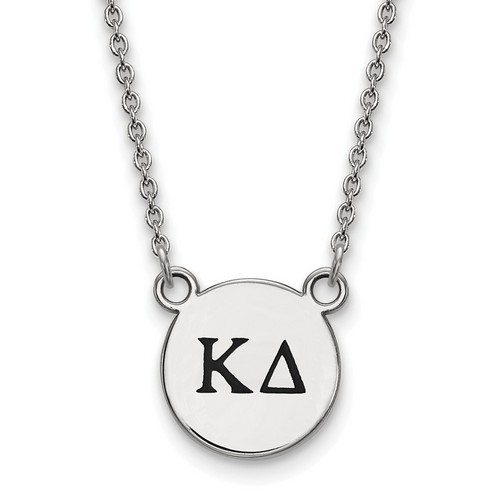 Kappa Delta Sorority XS Pendant Necklace in Sterling Silver 3.52 gr
